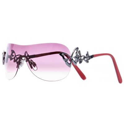 Girls pink butterfly visor sunglasses