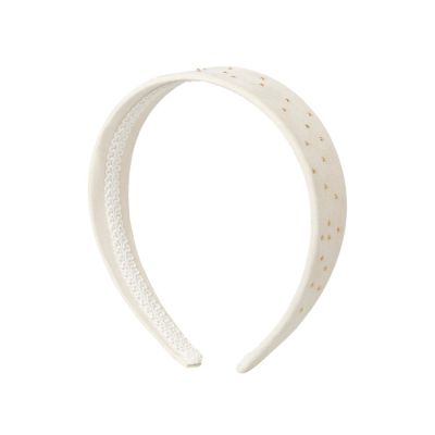 Girls cream studded headband