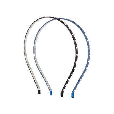 Girls blue two pack studded alice bands