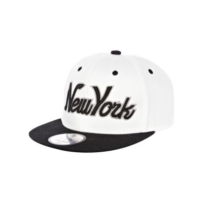 Girls white New York trucker hat