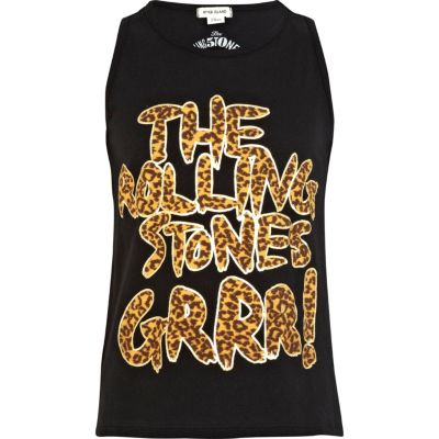 Girls black The Rolling Stones grr! tank top