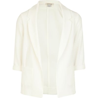 Girls cream blazer