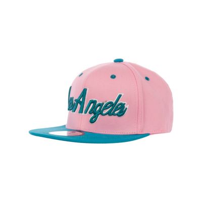 Girls turquoise Los Angeles trucker hat