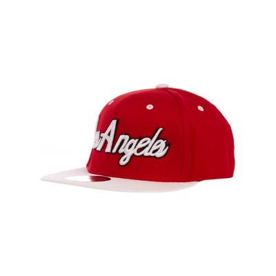 Girls red Los Angeles trucker hat