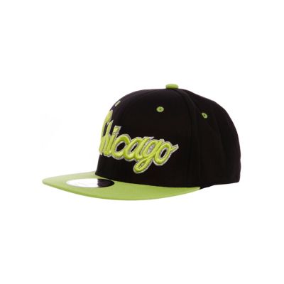 Girls lime Chicago trucker hat