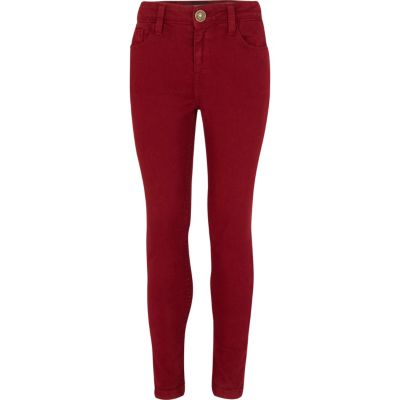 Girls purple skinny jeans