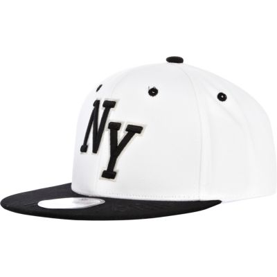 Girls white NY trucker hat