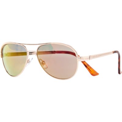 Girls gold aviator sunglasses