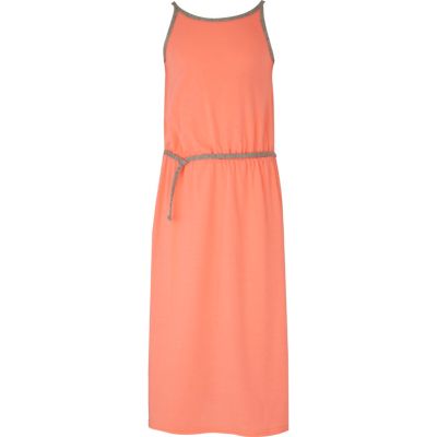 Girls coral maxi dress