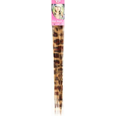 Girls brown animal print hair extensions