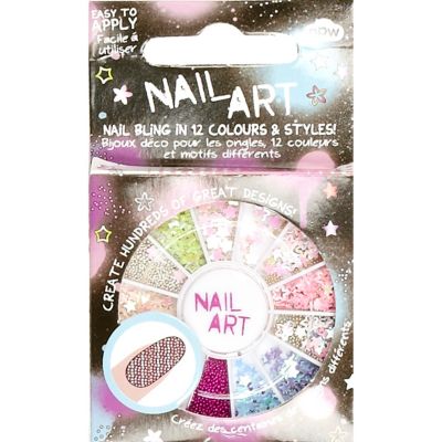 Girls nail art sequin kit