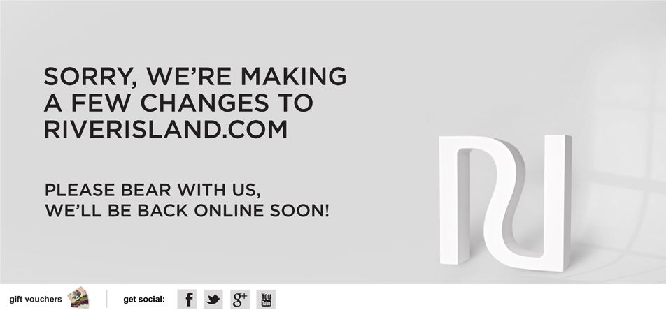 River Island - We are making changes ot our site