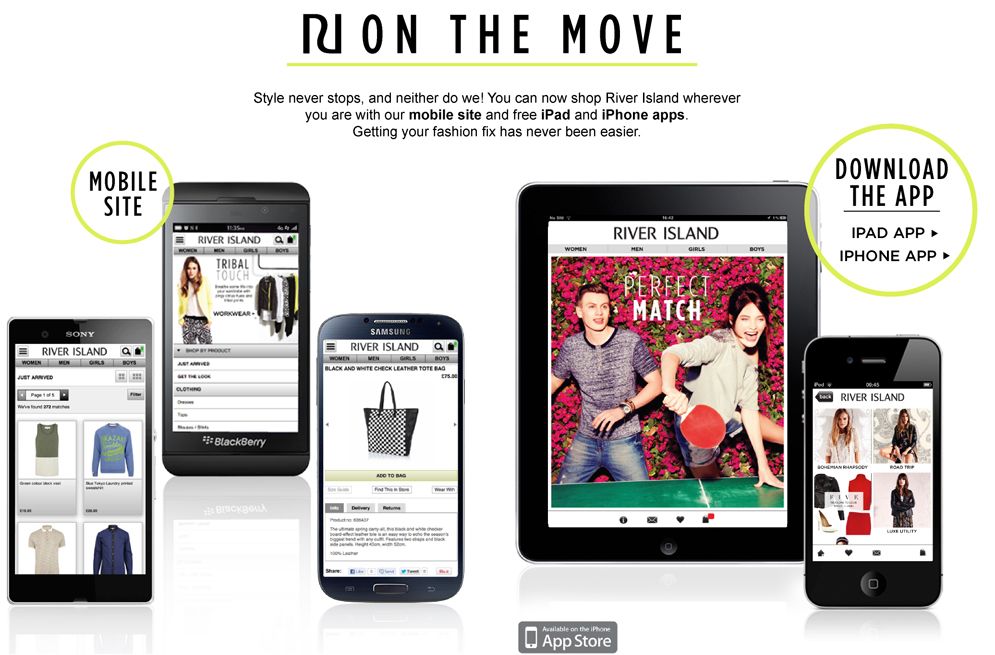 Get your River Island fix on the go with our iPhone & iPad App available now!