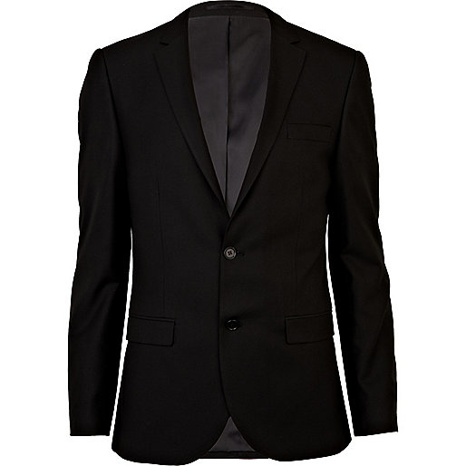 Black slim suit jacket - suits - sale - men