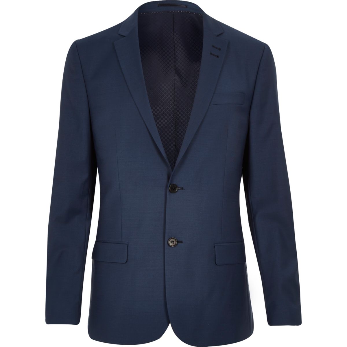 Blue wool blend slim suit jacket Suits Sale men