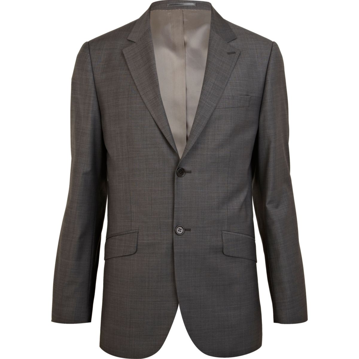 Grey classic fit smart suit jacket - Suits - Sale - men
