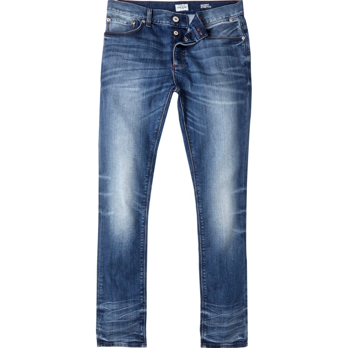 Blue vintage wash Sid skinny jeans - Jeans - Sale - men