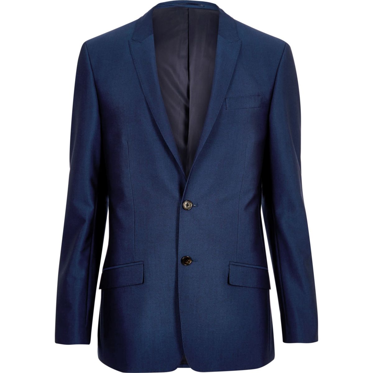 Bright blue skinny suit jacket - Seasonal Offers - Sale - men