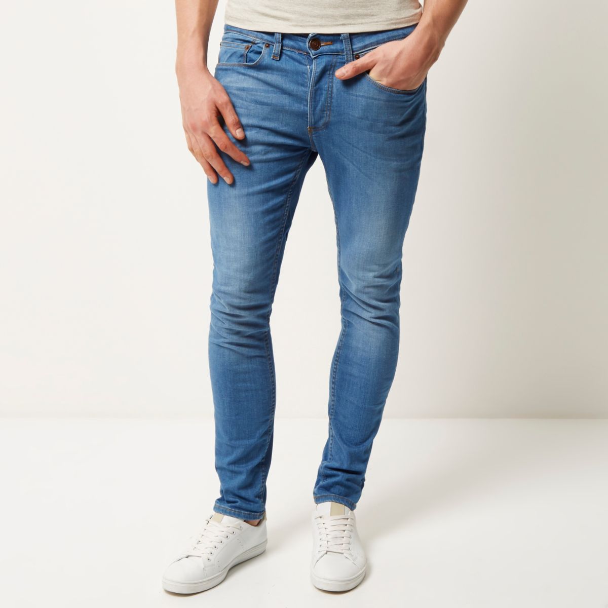 light wash blue jeans mens