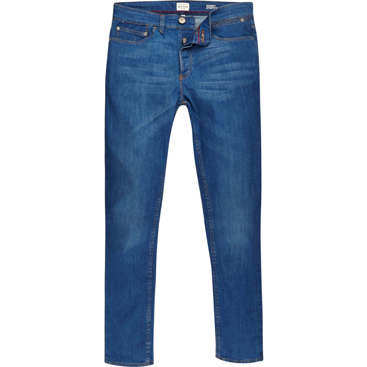 Bright blue  Sid skinny stretch jeans  Jeans  Sale men