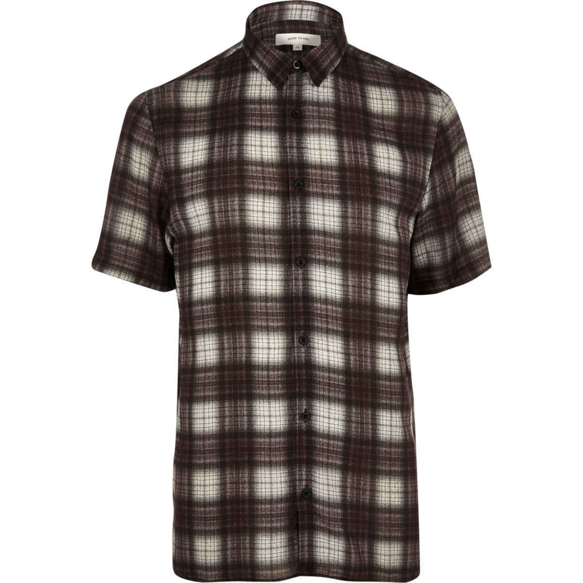 Brown check short sleeve shirt Shirts Sale men
