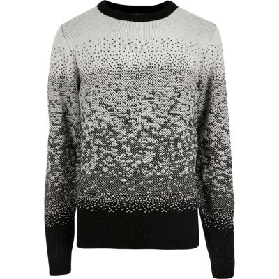 Bellfield black ombre Christmas sweater sweaters sweaters