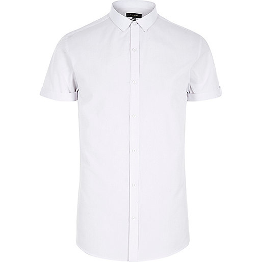 White short sleeve slim fit shirt Holiday Shop Sale men White short sleeve slim fit shirt Holiday Shop Sale men