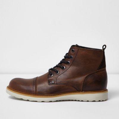 mens brown boots river island