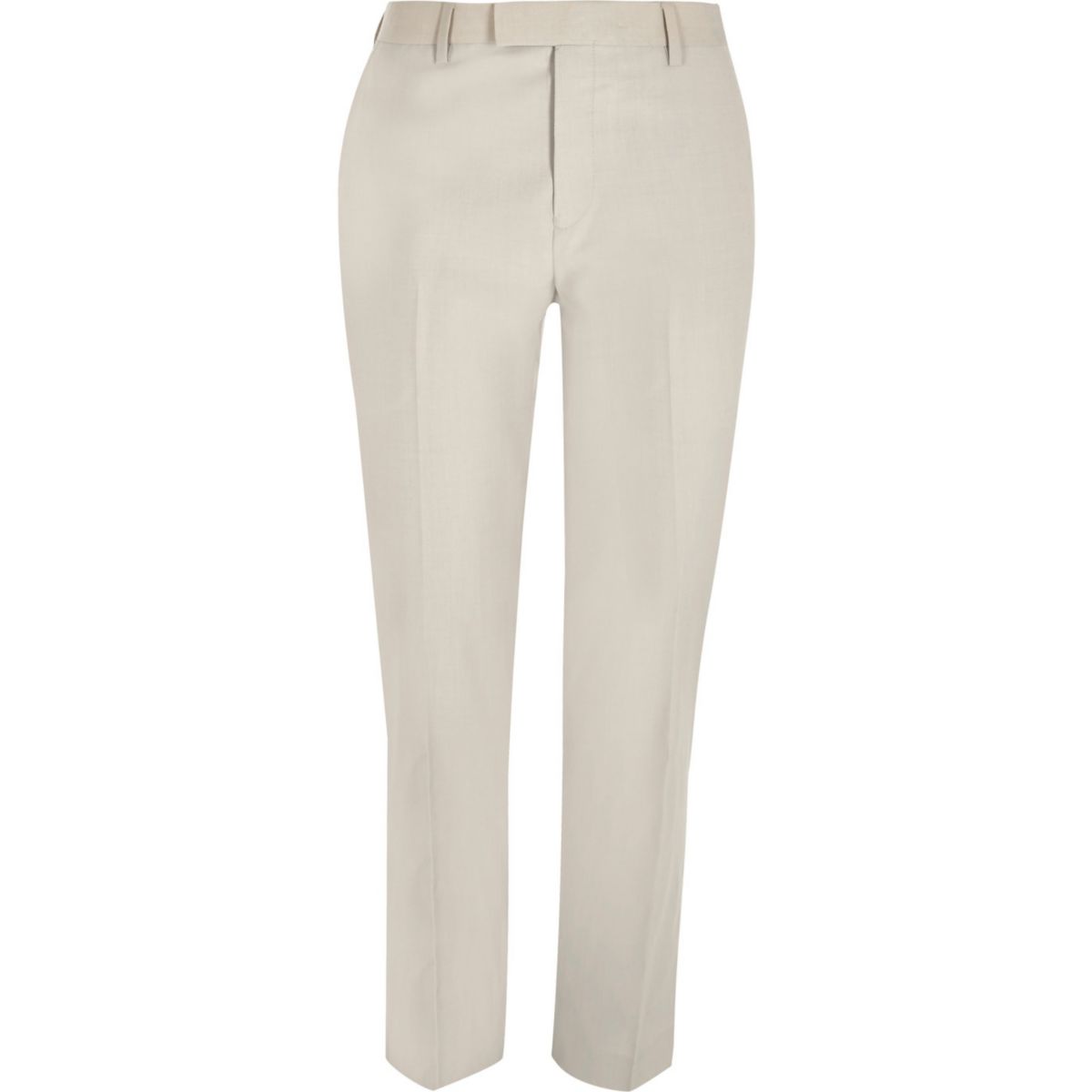 Cream skinny fit suit trousers Suits Sale men
