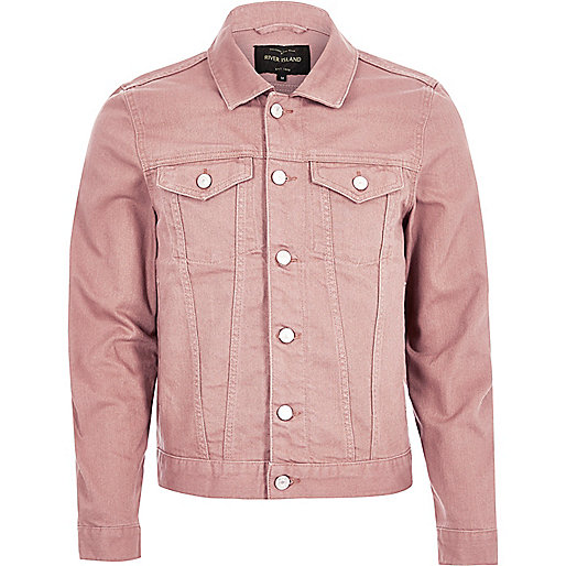 Pink denim jacket - Jackets - Coats & Jackets - men