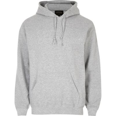 Grey marl casual hoo