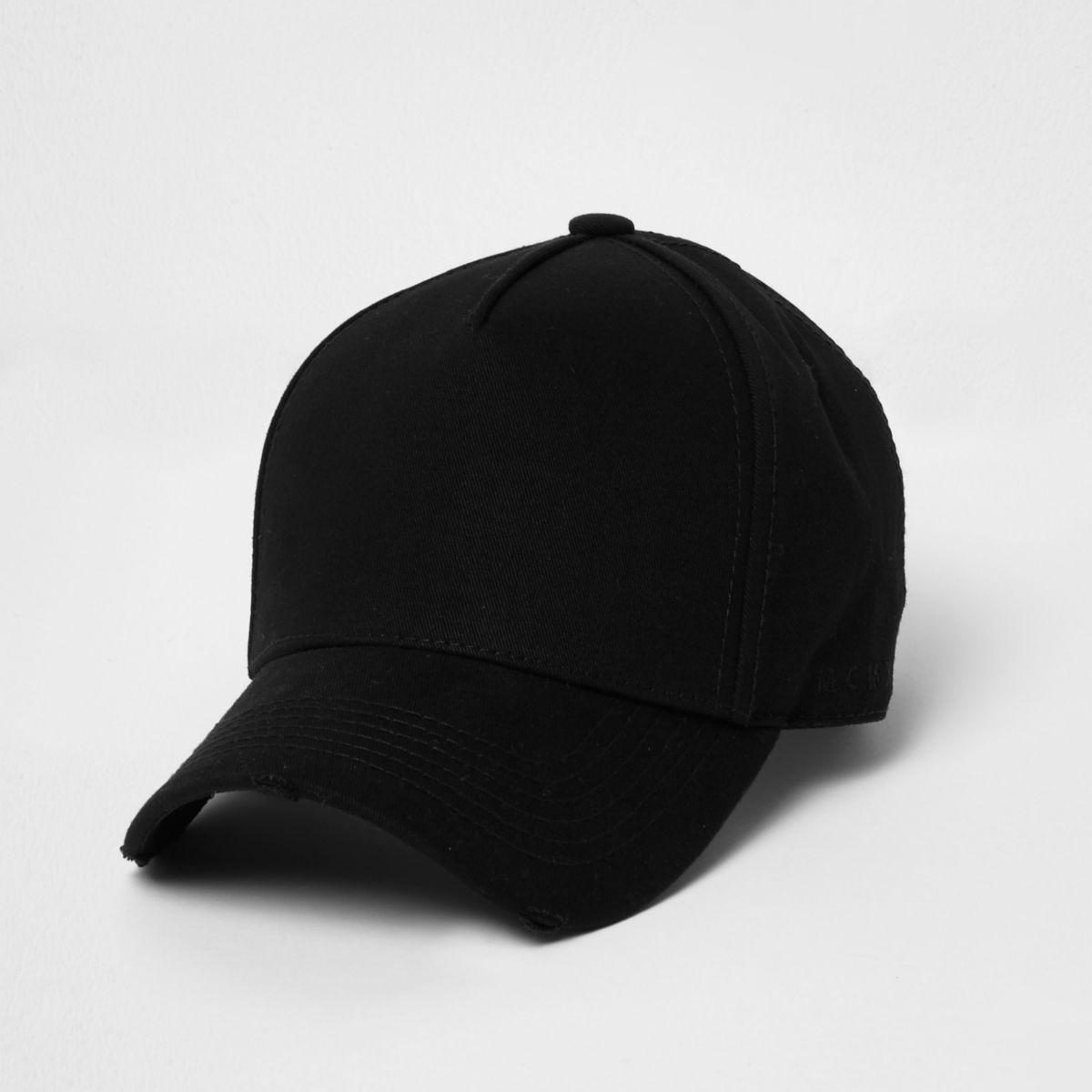 River Island Mens Washed Black baseball cap | Gay Times UK | £12.00