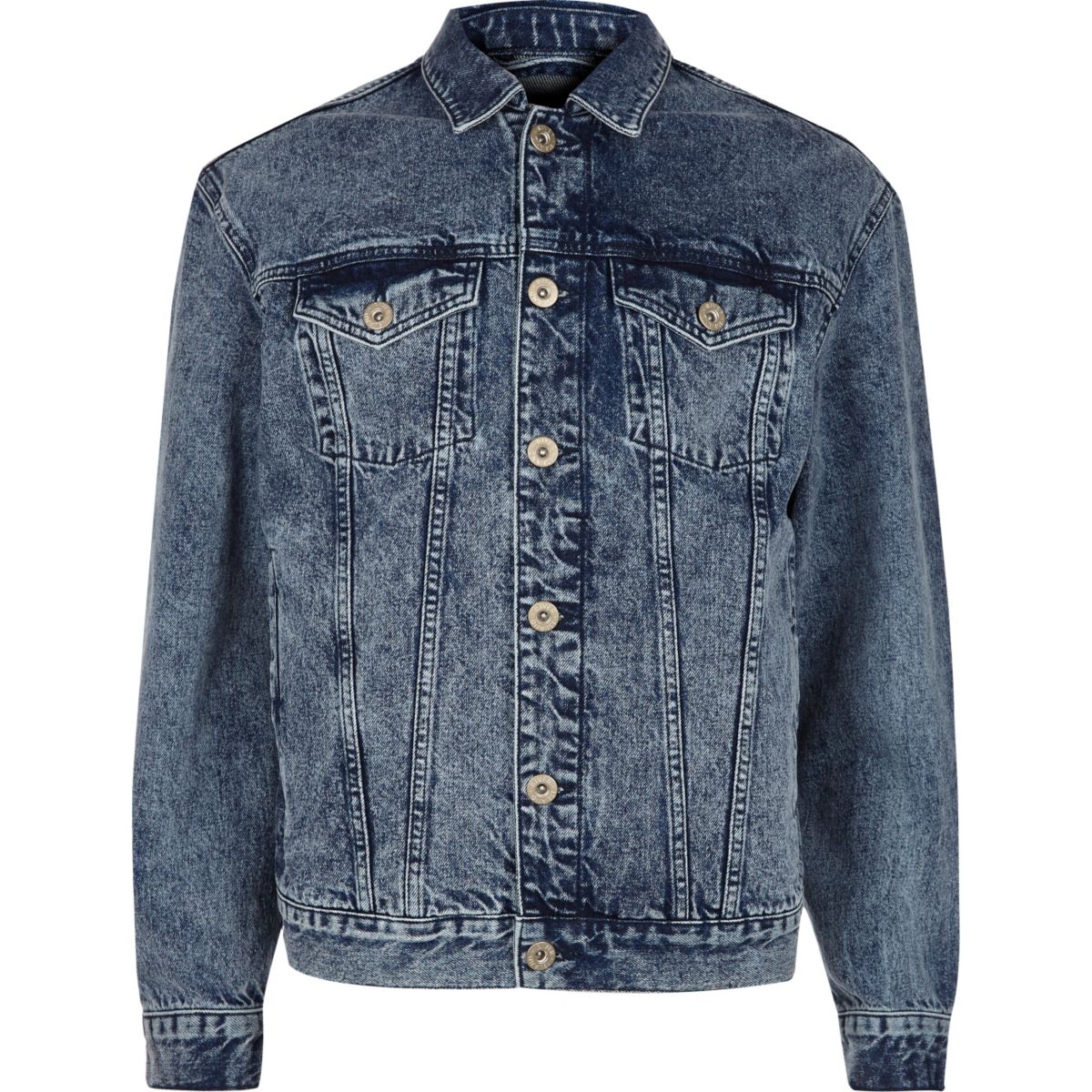 Blue oversized denim jacket - Coats & Jackets - Sale - men