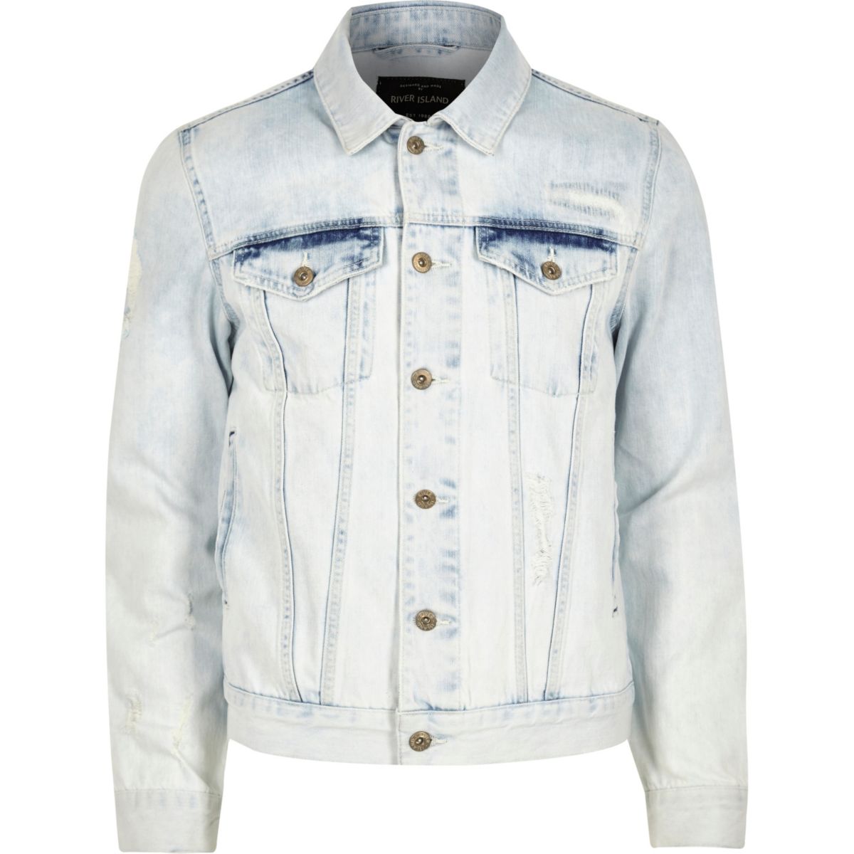  Light blue acid wash denim jacket Coats Jackets Sale 