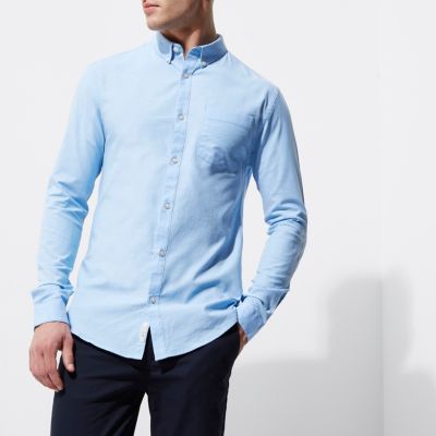 blue oxford shirts