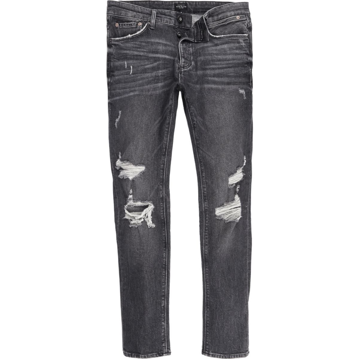 Black ripped Sid skinny jeans - Jeans - Sale - men