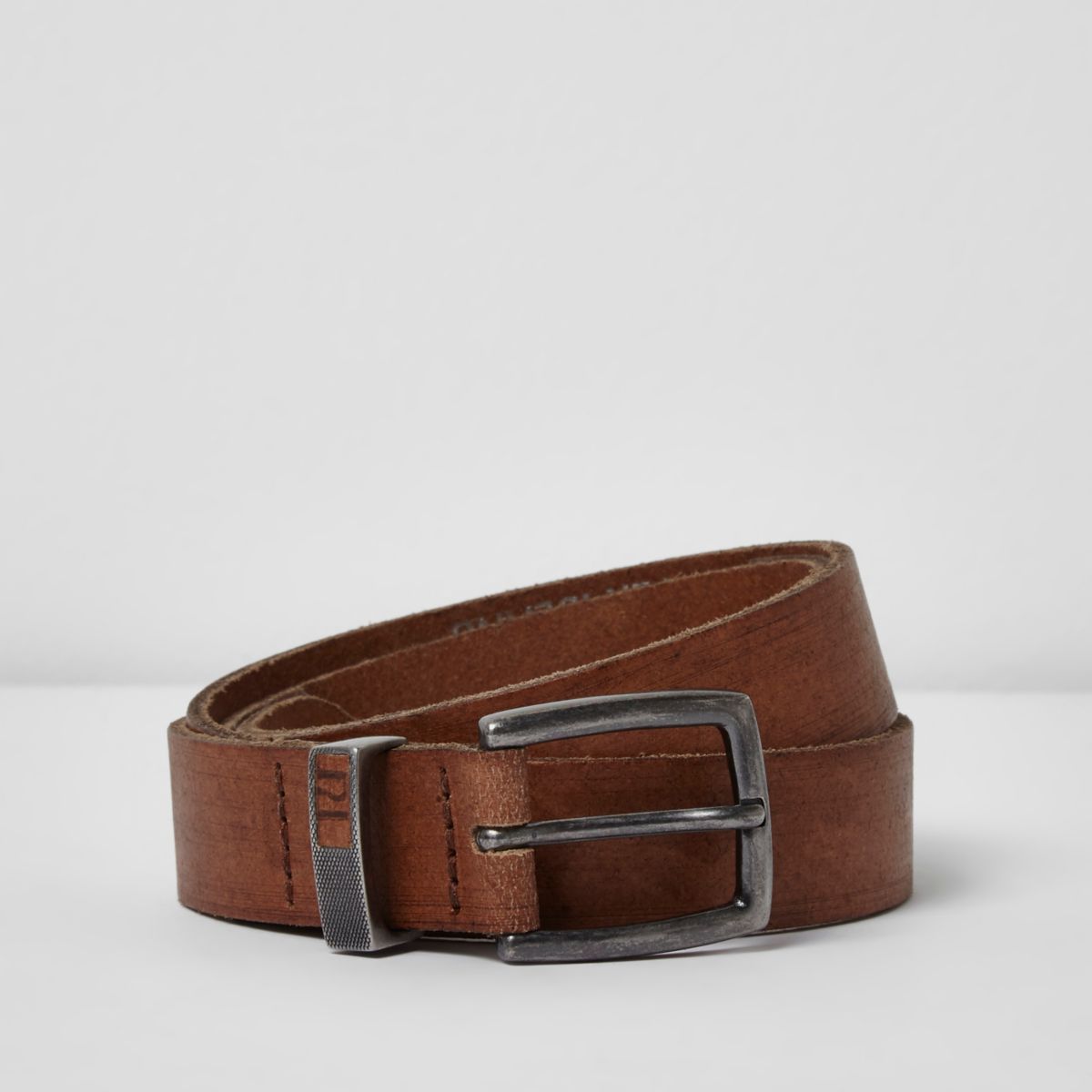 Light brown leather belt - Belts - Accessories - men