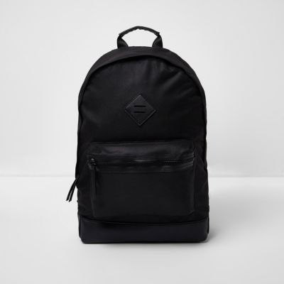 Black front pocket rucksack - Backpacks - Bags - men