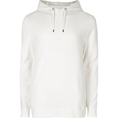 White long sleeve hoodie - Hoodies & Sweatshirts - Sale - men
