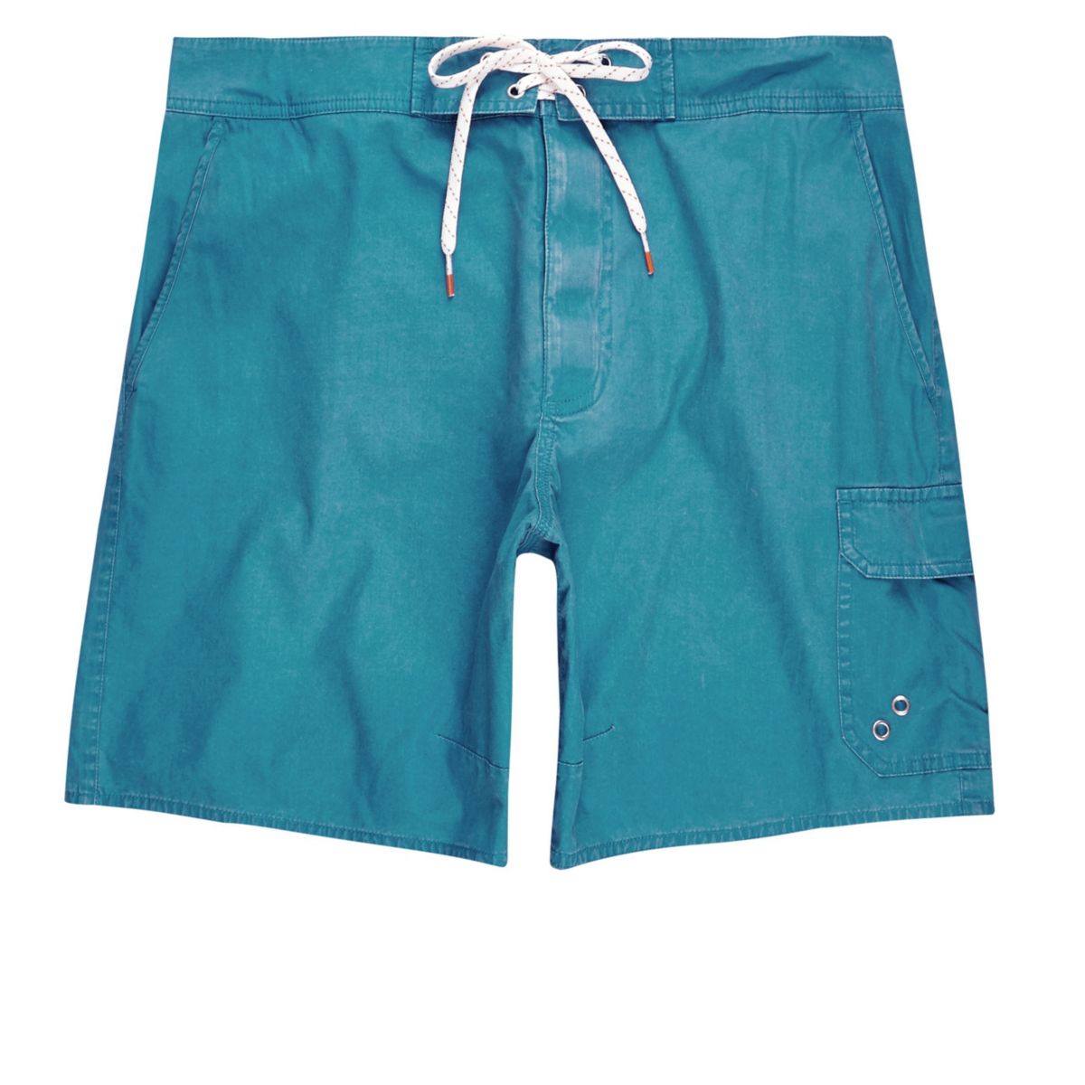Blue acid wash swim shorts - Shorts - Sale - men