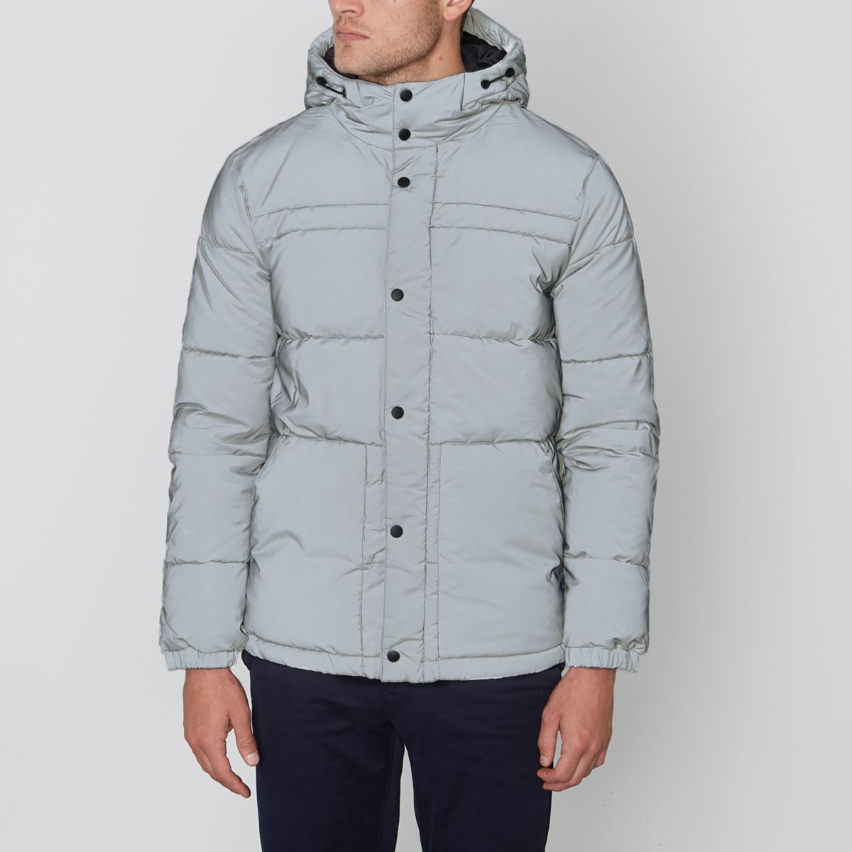Grey Jack & Jones Core reflective jacket Jackets Coats & Jackets men