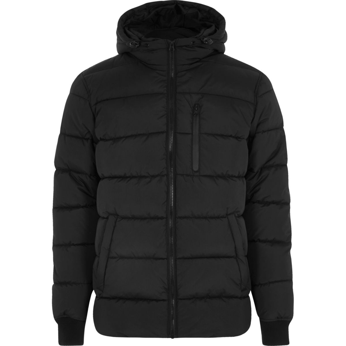 Black hooded puffer jacket - Coats & Jackets - Sale - men