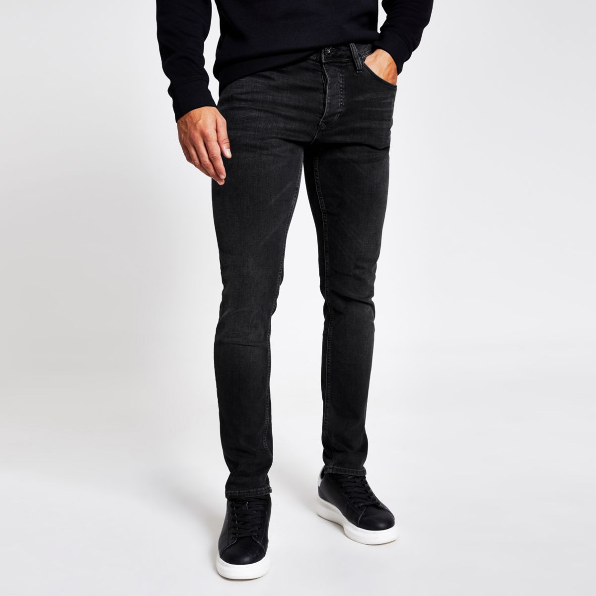 Black fade detail Dylan slim fit jeans - Slim Jeans - Jeans - men