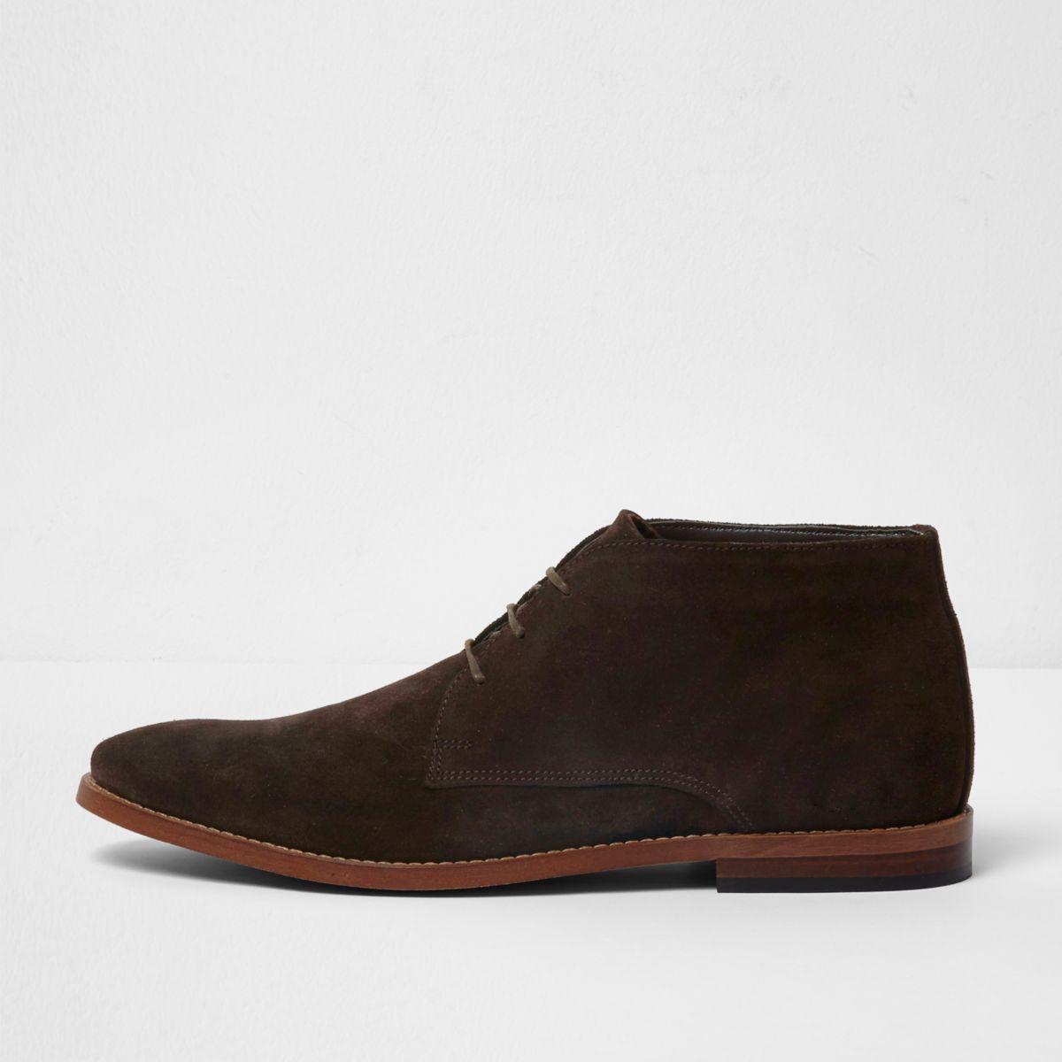 Dark brown suede desert boots - Boots - Shoes & Boots - men