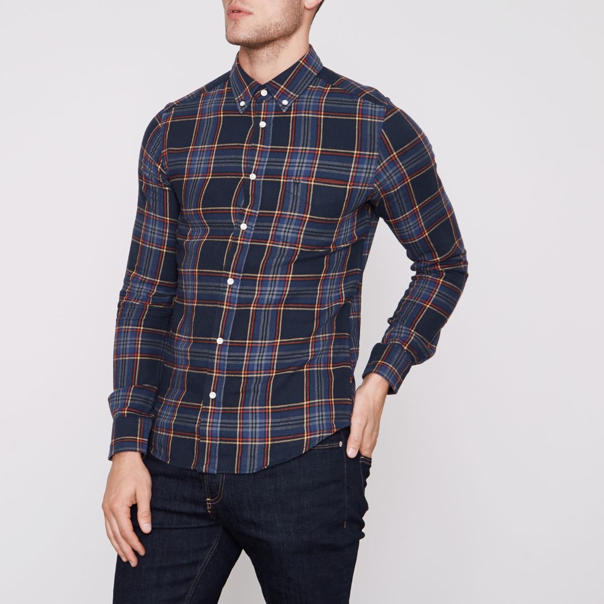 wrangler check shirt mens