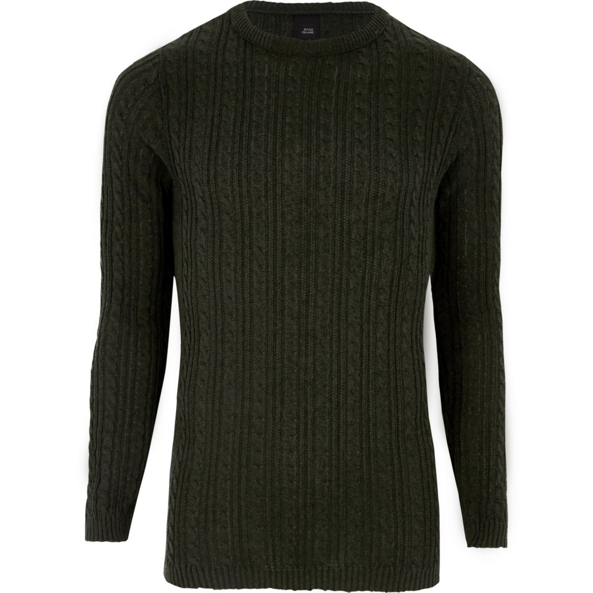 dark-green-cable-knit-muscle-fit-jumper-jumpers-cardigans-sale-men