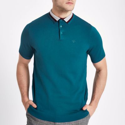 Polo Shirts for Men | Long Sleeve Polo Shirts | River Island