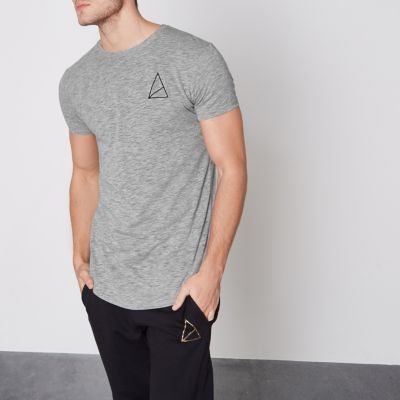 longline grey t shirt