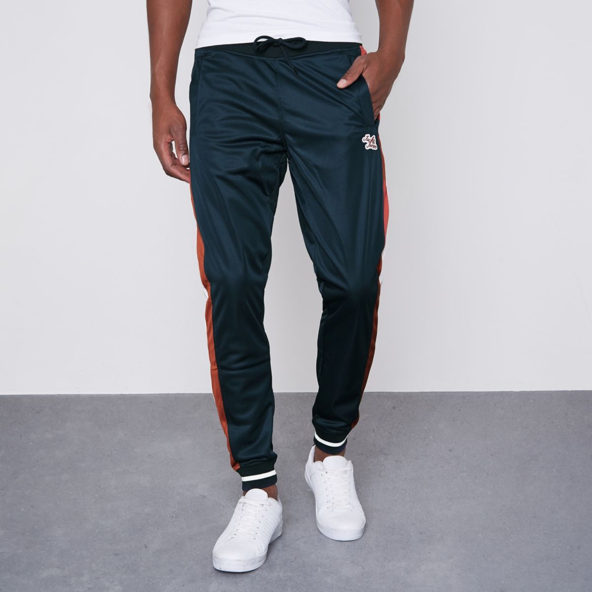 Navy Jack & Jones tracksuit joggers - Joggers - men
