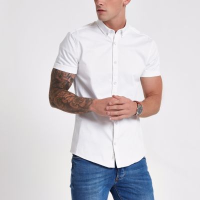 Muscle Fit Shirts | Mens Muscle Fit Shirts | River Island